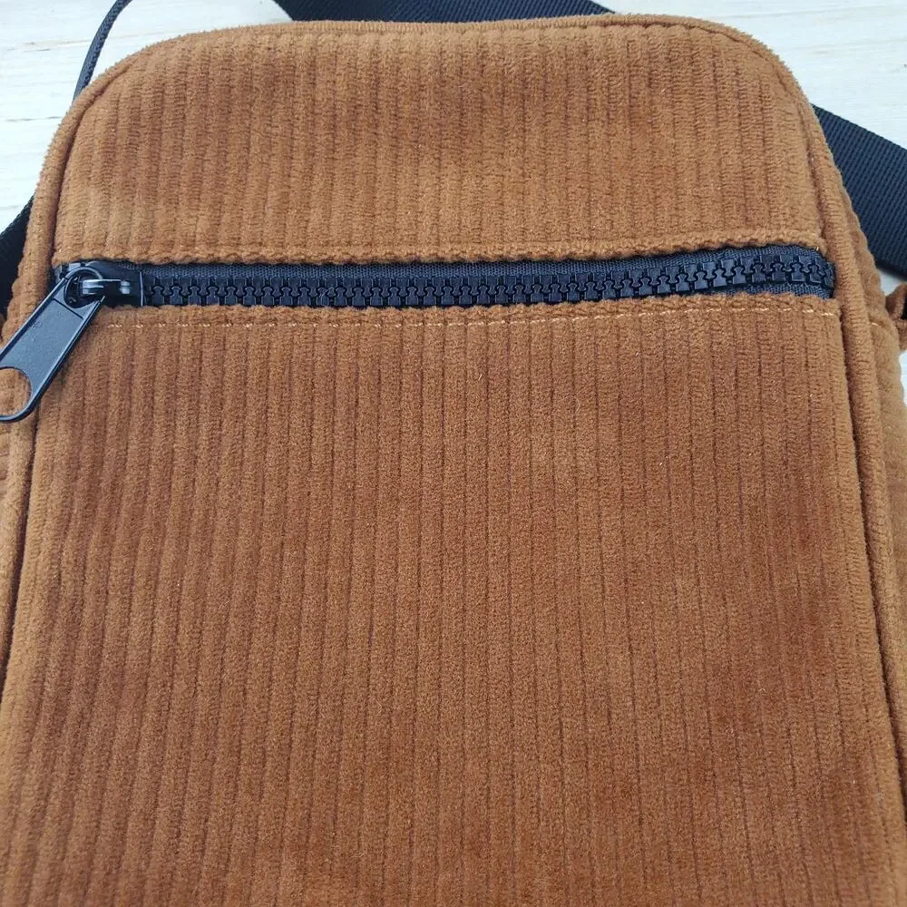 CROSSI |  Corduroy  |  Camel | Small  Crossbody Bag